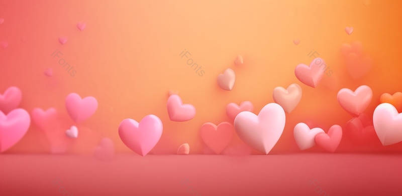 粉色白色爱心520情人节唯美背景,插画/手绘图,插画/手绘图库,插画/手绘图下载,插画/手绘